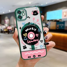 Ucuc iPhone 11 Uyumlu Şeffaf Arka Yüzeyli Manyetik Darbeye Dayanıklı Silikon Kılıf