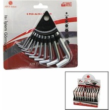 Ethab Ticaret 10 Parça  Kartlı Alyan Anahtar Takım SETİ120MM-NO-1.5-10 (4457)