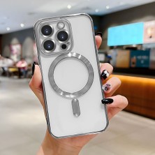 HONTINGA iPhone 15 Pro ile Uyumlu Şeffaf Magsafe Wireless Kılıfı Düşüme Önleyici Basitlik Anti Düşme Kamera Korumali Yumuşak Silikon Telefon Kılıfı Kadın ve Erkek Için Uygundur K7-2000