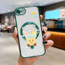 Ucuc iPhone 7/8/se 2020 2022 Uyumlu Şeffaf Arka Yüzeyli Manyetik Darbeye Dayanıklı Silikon Kılıf