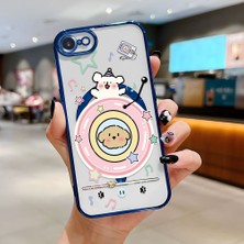 Ucuc iPhone 7/8/se 2020 2022 Uyumlu Şeffaf Arka Yüzeyli Manyetik Darbeye Dayanıklı Silikon Kılıf