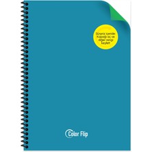 Keskin Color Keskin A4 Çizgili Pp Kapak Çift Renkli Spiralli Defter - Mavi