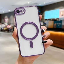 HONTINGA iPhone 8 ile Uyumlu Şeffaf Magsafe Wireless Kılıfı Düşüme Önleyici Basitlik Anti Düşme Kamera Korumali Yumuşak Silikon Telefon Kılıfı Kadın ve Erkek Için Uygundur K7-2000
