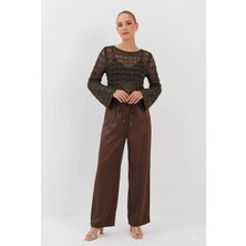 Nish&Chic Saten Şalvar Pantolon