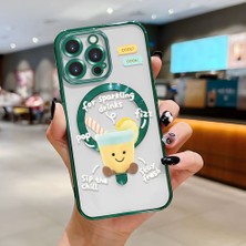 Ucuc iPhone 14 Pro Uyumlu Şeffaf Arka Yüzeyli Manyetik Darbeye Dayanıklı Silikon Kılıf