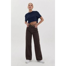 Nish&Chic Flare Taşlanmış Jean