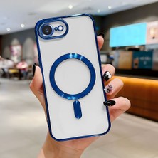 HONTINGA iPhone 16E ile Uyumlu Şeffaf Magsafe Wireless Kılıfı Düşüme Önleyici Basitlik Anti Düşme Kamera Korumali Yumuşak Silikon Telefon Kılıfı Kadın ve Erkek Için Uygundur K7-2000