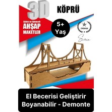 Feyza Design Özel Üretim 3 Boyutlu Minyatür Ham Ahşap Maket Boyanabilir Eğitici Öğretici Motor Beceri Hobi Oyun