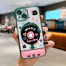 Ucuc iPhone 15 Uyumlu Şeffaf Arka Yüzeyli Manyetik Darbeye Dayanıklı Silikon Kılıf