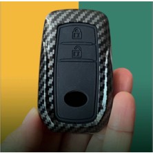 Şenyıldız Aksesuar Toyota Yeni Kasa Chr C-Hr Camry Corolla Yaris Cross Prius Rav4 Karbon Anahtar Kılıf 2.resime Bakınız