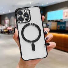 HONTINGA iPhone 14 Pro Max ile Uyumlu Şeffaf Magsafe Wireless Kılıfı Düşüme Önleyici Basitlik Anti Düşme Kamera Korumali Yumuşak Silikon Telefon Kılıfı Kadın ve Erkek Için Uygundur K7-2000