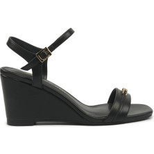 Nine West Naema 6fx Siyah Kadın Comfort Sandalet