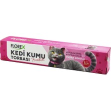 Ethab Ticaret 140 Adet Kedi - Evcil Hayvan  Kumu Torbası Pratik Pudra Kokulu  Büzgülü - Extra Güçlü 82X50