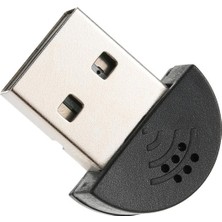Gjob USB Girişli Mini Mikrofon Laptop Pc Bilgisayar Ses Driver Adaptörü 1ADET