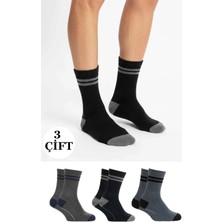 Kardeşler Çorap Erkek Yün Havlu Soket Çorap 3"lü Paket