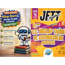 Ünlüler Karması Lgs Jett Inkılap Branş Deneme + 199 Tl Seviye Tespit ve Kitap Öneri Asistanı Hediye (Yeni Baskı)