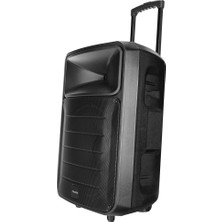 Fantastik Store Mıcrolab M63, 120W, Taşınabilir, Bt/usb/aux/tf/tws, Rgb Işıklı, Batarya, 2ADET Uhf Mikrofon, Karaoke/parti, Bluetooth Speaker,