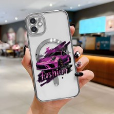 Ucuc iPhone 11 Uyumlu Şeffaf Arka Yüzeyli Manyetik Darbeye Dayanıklı Silikon Kılıf