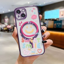 Ucuc iPhone 14 Uyumlu Şeffaf Arka Yüzeyli Manyetik Darbeye Dayanıklı Silikon Kılıf