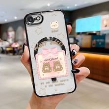Ucuc iPhone 7/8/se 2020 2022 Uyumlu Şeffaf Arka Yüzeyli Manyetik Darbeye Dayanıklı Silikon Kılıf