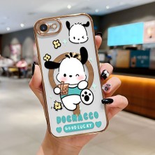 Ucuc iPhone 7/8/se 2020 2022 Uyumlu Şeffaf Arka Yüzeyli Manyetik Darbeye Dayanıklı Silikon Kılıf