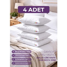 Days In Colours 4 Adet  Uyku Yastığı - Mikro Silikon Yastık 600 Gram - Daysoft Serisi