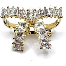 Nish&Chic Kristal Cam Kurdele Broş