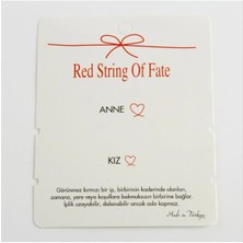 Aesco 2'li Anne Kız Yazılı Bileklik Kartı 200 Adet