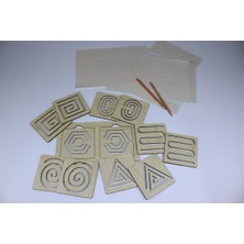 Feyza Design Iki El ile Ince Motor Beceri ve Çizgi Çalışma Seti - 6'lı