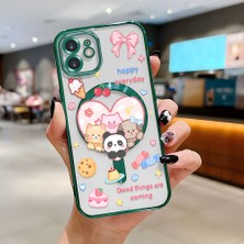 Ucuc iPhone 12 Uyumlu Şeffaf Arka Yüzeyli Manyetik Darbeye Dayanıklı Silikon Kılıf