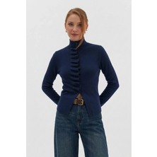 Nish&Chic Volanlı Slim Hırka