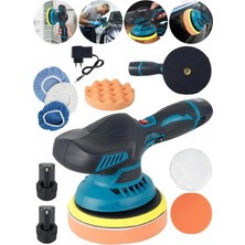 Moonshop Japan Taknoloj 88 V Li-Ion Çift Akülü 6 Kademe Devir Ayarlı Pasta Cila Polisaj Zımpara Makinesi..