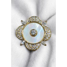 Nish&Chic Sedefli Yonca Broş