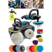 Moonshop 6 Kademe Çift Devir Ayarlı Polisaj Makinesi Koltuk Yıkama Zımpara Pasta Cila Polisaj