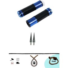 Rbk Cg Cup Scooter Motosiklet Elcik Takımı Mavi + 2 Ad. Sivri Vida (+Buji Kablo Kılıfı)