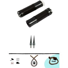 Rbk Cg Cup Scooter Motosiklet Elcik Takımı Siyah + 2 Ad. Sivri Vida (+Buji Kablo Kılıfı)