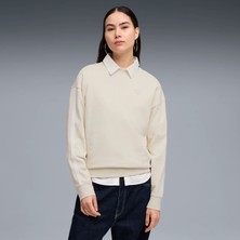 Puma Kadın Krem Puma Ess Elevated Comfort Crew Tr Krem Kadın Sweatshirt