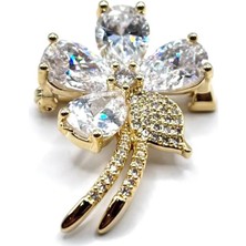 Nish&Chic Kristal Taşlı Buket Broş