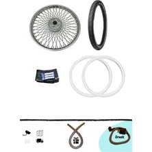 Servis Cg Cup Ön Diskli 72 Tel Jant Iç Dış Lastik ve Yanak Seti (Buji Kablo Kılıfı)