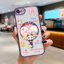 Ucuc iPhone 7/8/se 2020 2022 Uyumlu Şeffaf Arka Yüzeyli Manyetik Darbeye Dayanıklı Silikon Kılıf