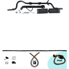 GMS Cup Sfc Kh Çelik Alt Sürücü Basamak Yan Ayak Seti Siyah(+Buji Kablo Kılıfı)