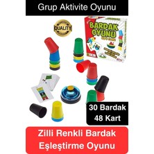 Feyza Design Eğitici Renk Bardak Eşleştirme Zeka Oyunu Çocuklar Için
