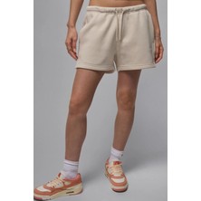 Nike Jordan Women's Jumpman Brooklyn Fleece Ft Short 24 Kadın Pamuklu Şort Krem