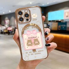 Ucuc iPhone 14 Pro Uyumlu Şeffaf Arka Yüzeyli Manyetik Darbeye Dayanıklı Silikon Kılıf