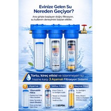 Aquatime Bina Girişi 10" Filtrasyon Sistemi | Ana Giriş Su Filtresi | Klor ve Kireç Önleyici (Filtre Dahil)