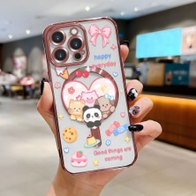 Ucuc iPhone 14 Pro Uyumlu Şeffaf Arka Yüzeyli Manyetik Darbeye Dayanıklı Silikon Kılıf