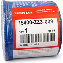 Honda 9.9–60 Hp Dıştan Takma Motorlar Için Yağ Filtresi (Orj: 15400-ZZ3-003 )