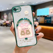 Ucuc iPhone 7/8/se 2020 2022 Uyumlu Şeffaf Arka Yüzeyli Manyetik Darbeye Dayanıklı Silikon Kılıf