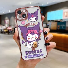 Ucuc iPhone 14 Plus Uyumlu Şeffaf Arka Yüzeyli Manyetik Darbeye Dayanıklı Silikon Kılıf