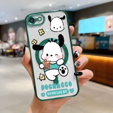 Ucuc iPhone 7/8/se 2020 2022 Uyumlu Şeffaf Arka Yüzeyli Manyetik Darbeye Dayanıklı Silikon Kılıf